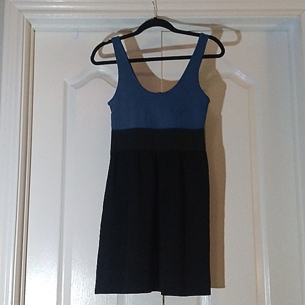 Guess Black and blue mini dress